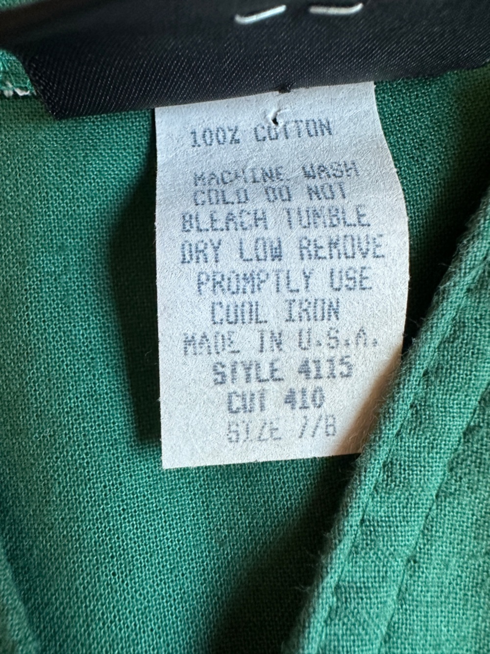 Vintage roughrider cotton button down western style shirt with fringe - Picture 3 of 7